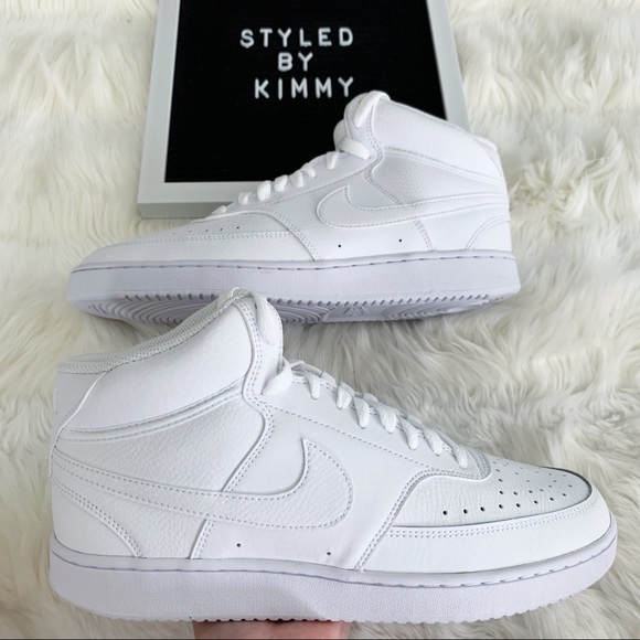 NIKE Court Mid Sneakers Mid Shoes NEW White - Picture 6 of 7